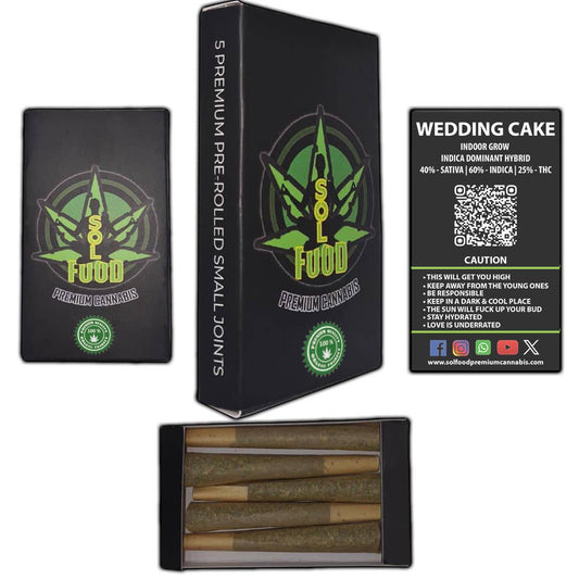 Premium Pre Rolled - 5 Small Joint's Wedding Cake